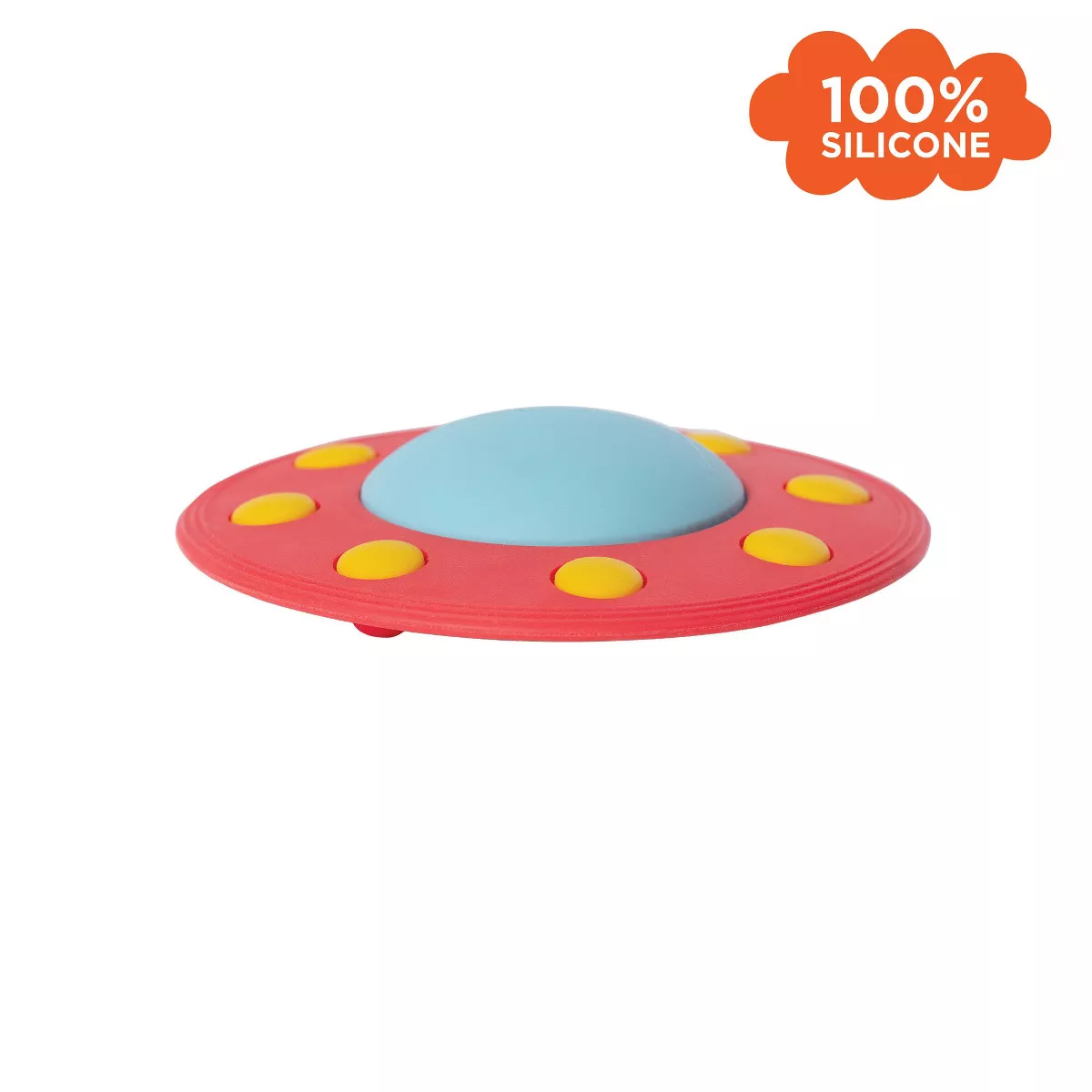 Manhattan Toy Space Themed Flying Saucer Silicone Teether