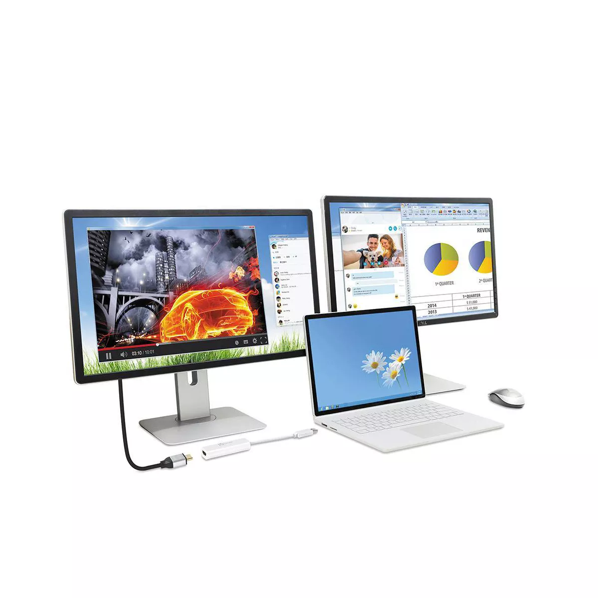 j5create USB A 3.0 HDMI Adapter - White