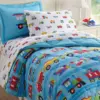 5pc Twin Train with Planes and Trucks Microfiber Bed in a Bag - WildKin