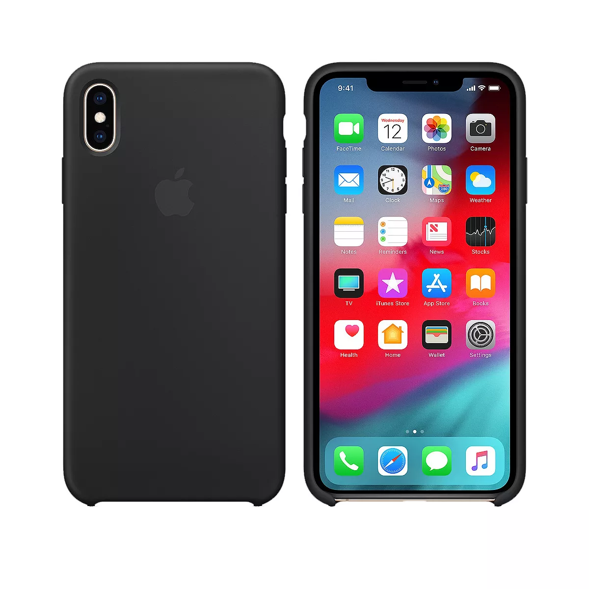 Apple iPhone XS Max Silicone Case - Black