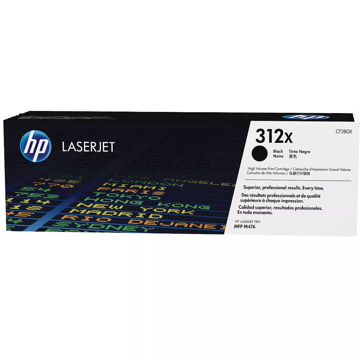 HP Inc. HP 312X (CF380X) High Yield Black Original LaserJet Toner Cartridge