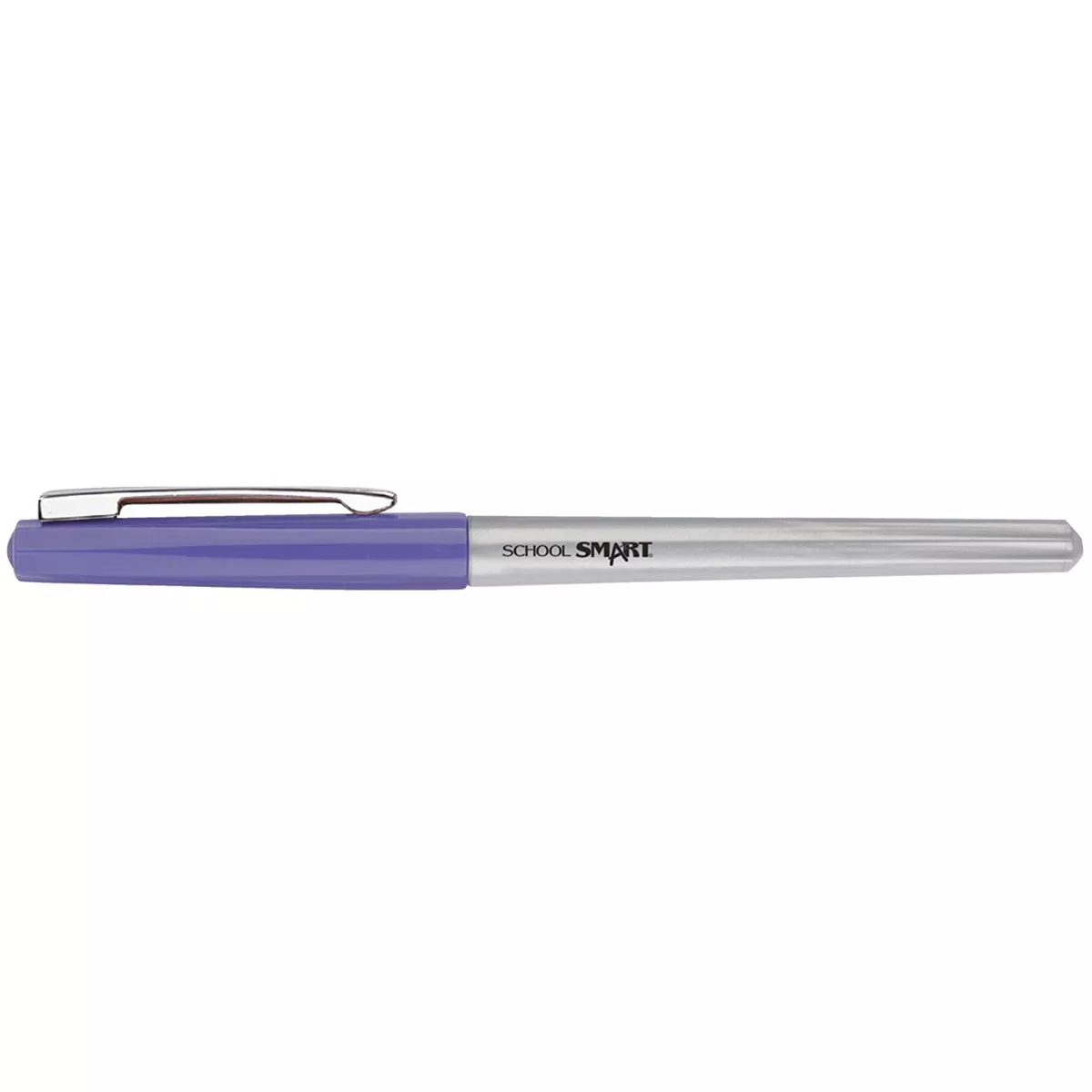 School Smart Ultra Fineliner Pen, 0.4 mm, Purple pk of 48
