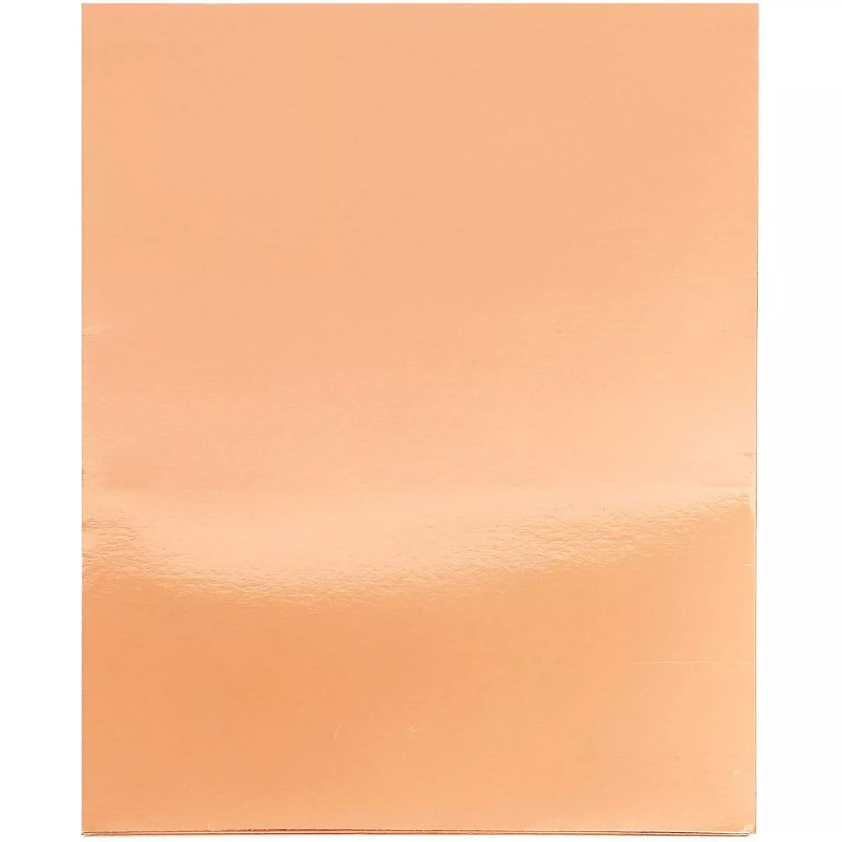 Paper Junkie 24-Pack Metallic Rose Gold Pocket File Folders,Fits Letter Size Paper, Glossy Laminated, 12