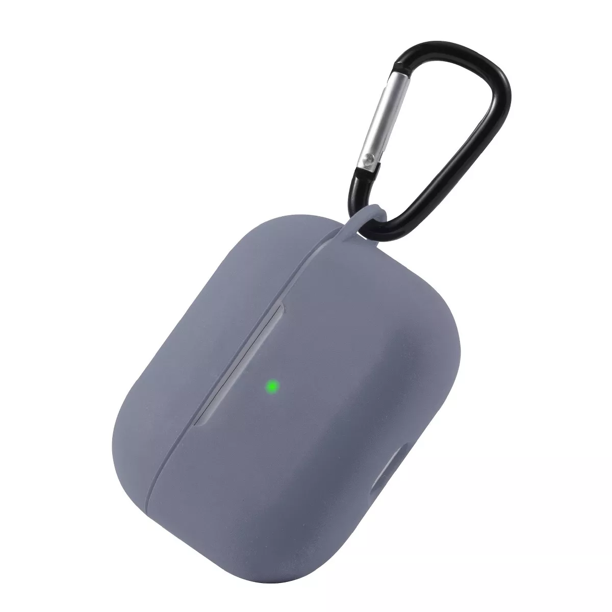 For AirPods Pro Case Silicone Protective Cover Skin with Keychain for Apple Airpod Pro 3 2019 Wireless Charging Earbuds Case, Lavender Gray by Insten