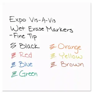 EXPO Vis-à-Vis Wet-Erase Marker Fine Point Red Dozen 16002