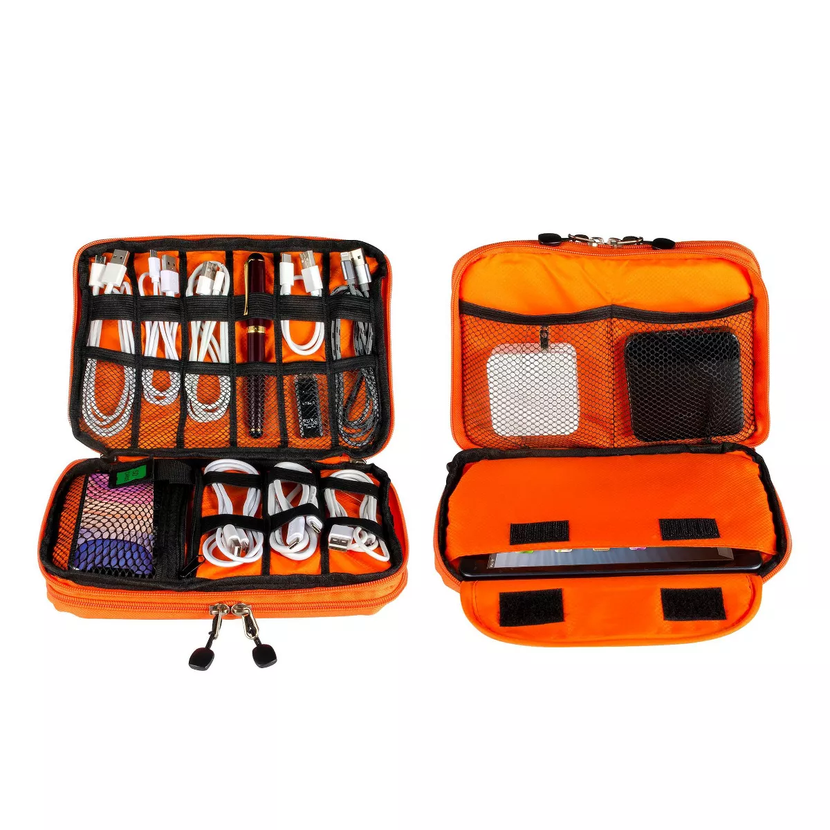 Electronics Organizer Travel Universal Organizer Electronic Accessories Case for Cable, Charger, Phone, USB Drive, SD Card, Mini Tablet(Up to 7.9