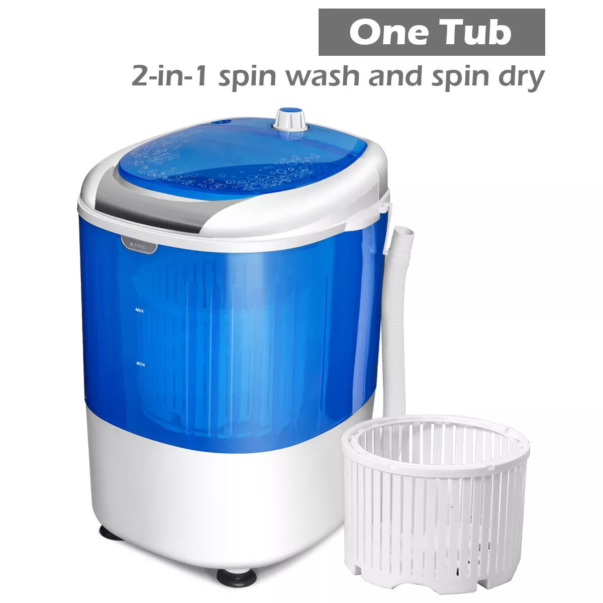 Costway 5.5lbs Portable Mini Compact Washing Machine Electric Laundry Spin Washer Dryer