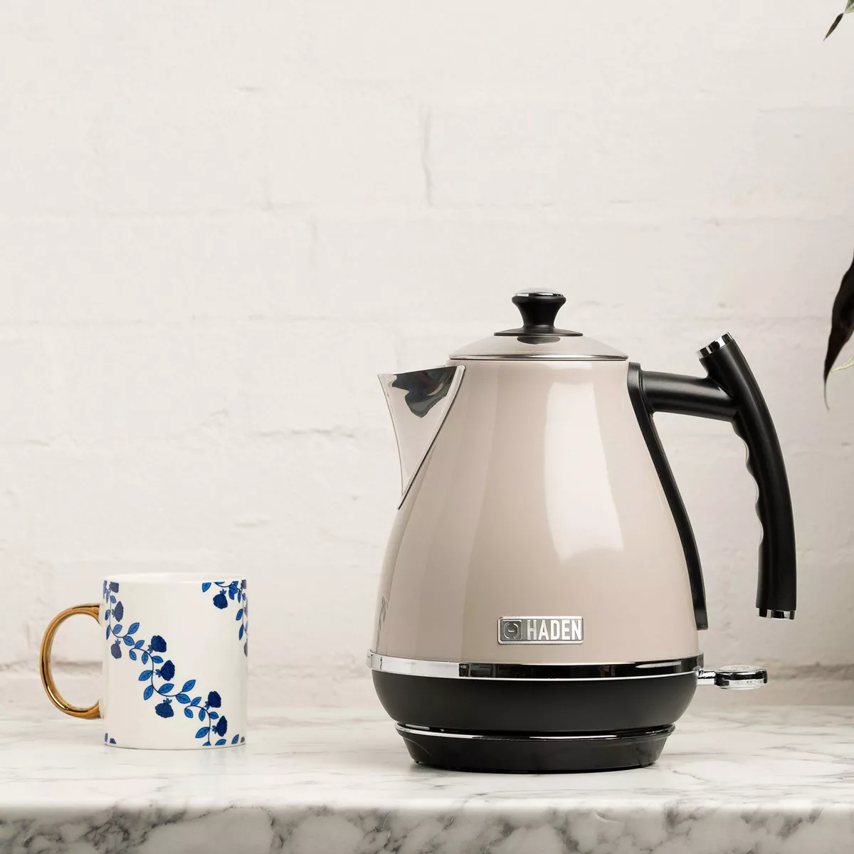 Haden Cotswold 1.7L Stainless Steel Electric Kettle - Beige