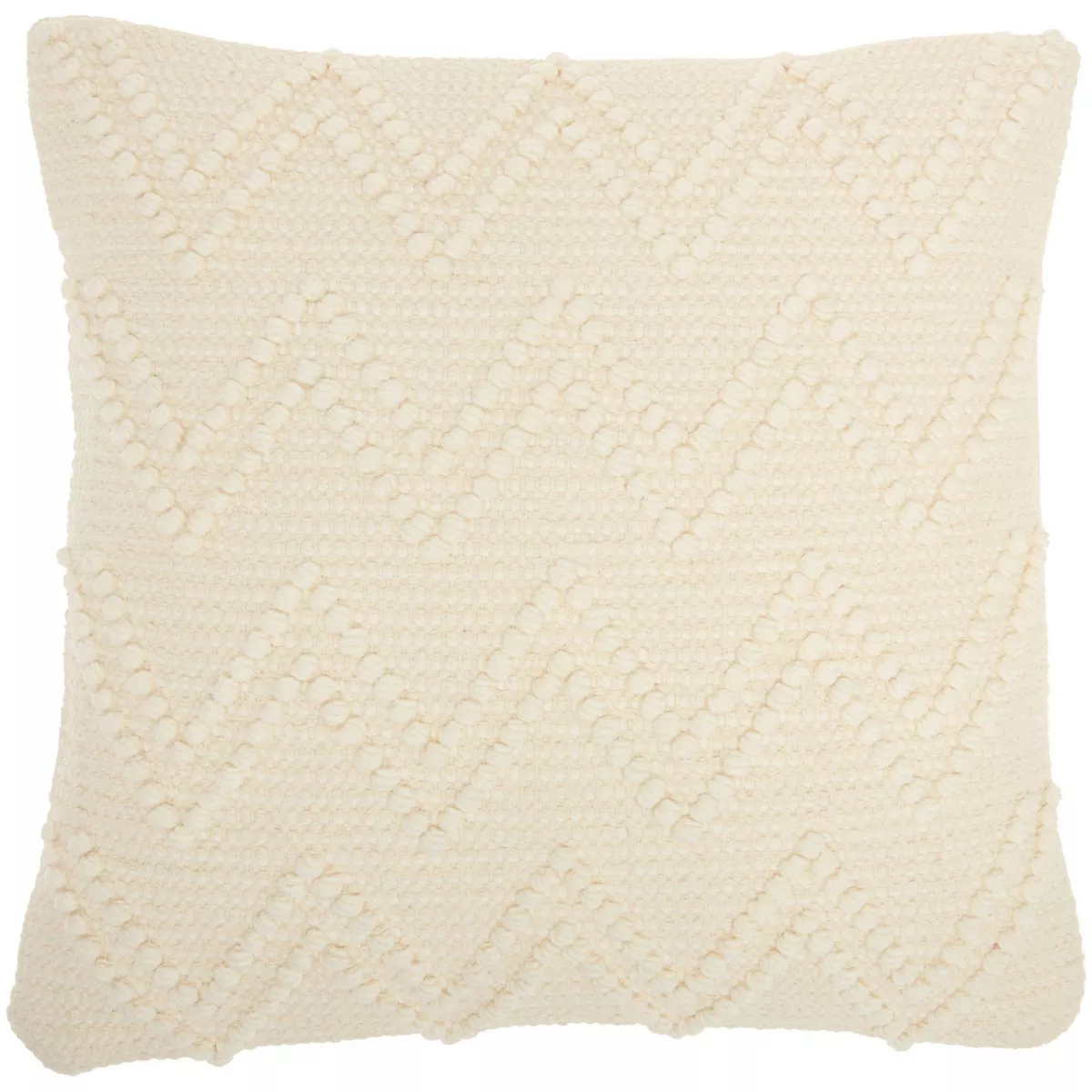 18"x18" Life Styles Chevron Loops Square Throw Pillow Off White - Mina Victory
