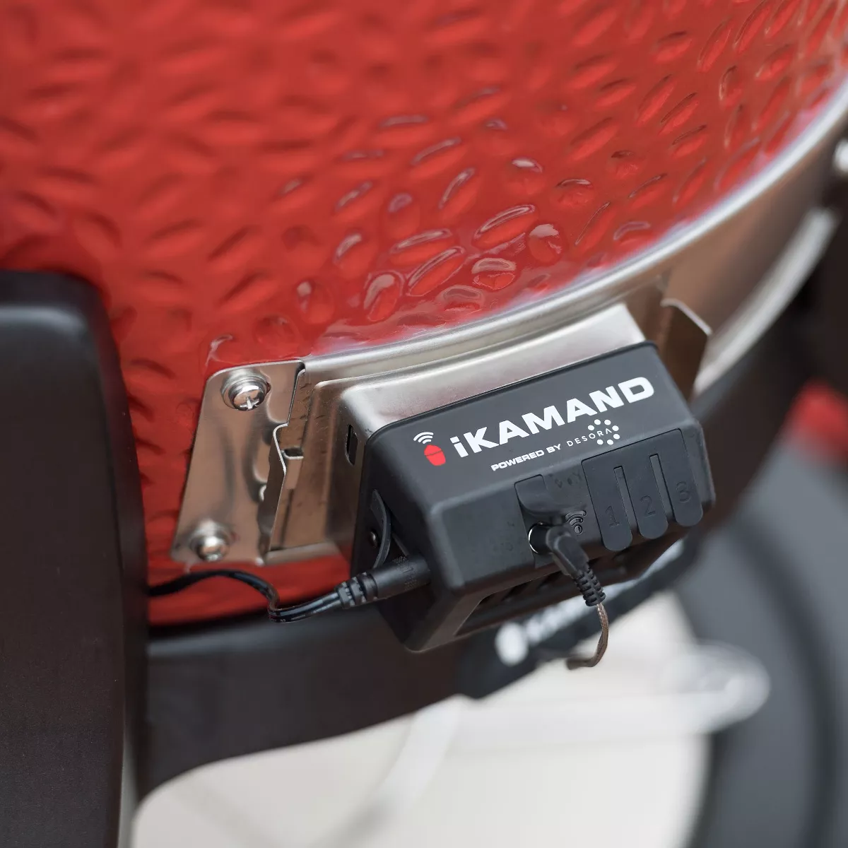 Kamado Joe High-Tech Big Joe I II and III iKamand Smart Technology Temperature Control Outside Grill Monitoring Device