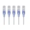 Monoprice SlimRun Cat6A Ethernet Patch Cable - Network Internet Cord - RJ45, Stranded, UTP, Pure Bare Copper Wire, 30AWG, 6in, White, 5-Pack