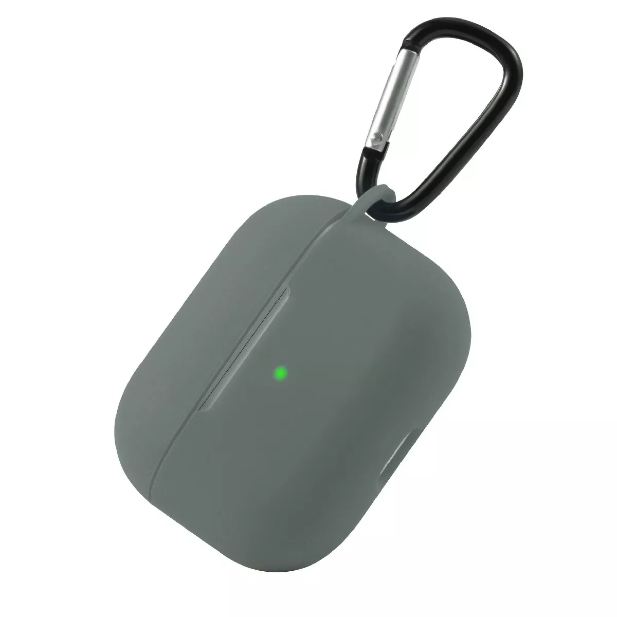 Insten Silicone Protective Case with Carabiner Clip Compatible With Apple AirPods Pro, Green