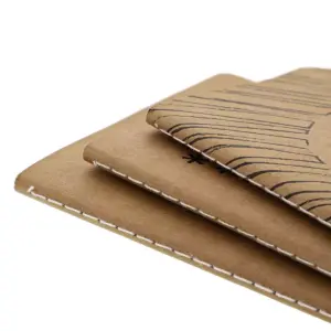 24 Pack Motivational Kraft Travel Journal Notepads Lined Paper for Student Office, 4