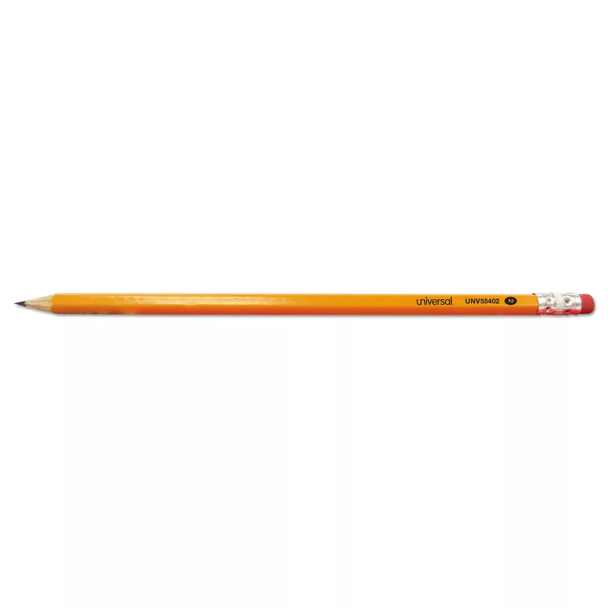 Universal #2 Pre-Sharpened Woodcase Pencil HB #2 Yellow Barrel 72/Pack 55402
