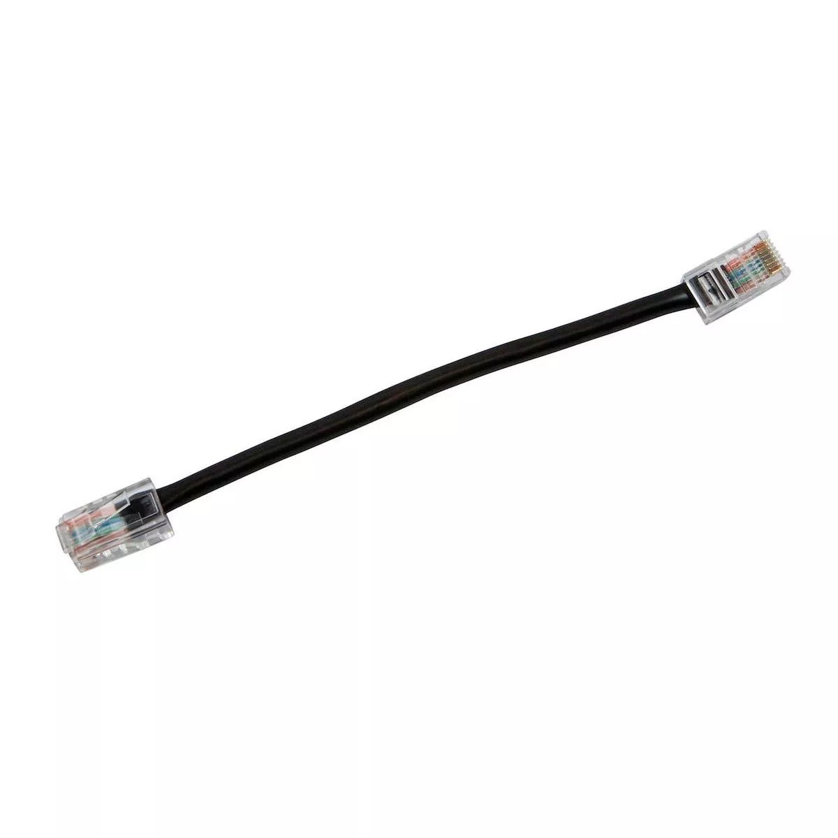Monoprice Cat5e Ethernet Patch Cable - 0.5 Feet - Black | Network Internet Cord - RJ45, Stranded, 350Mhz, UTP, Pure Bare Copper Wire, 24AWG - Zeroboot