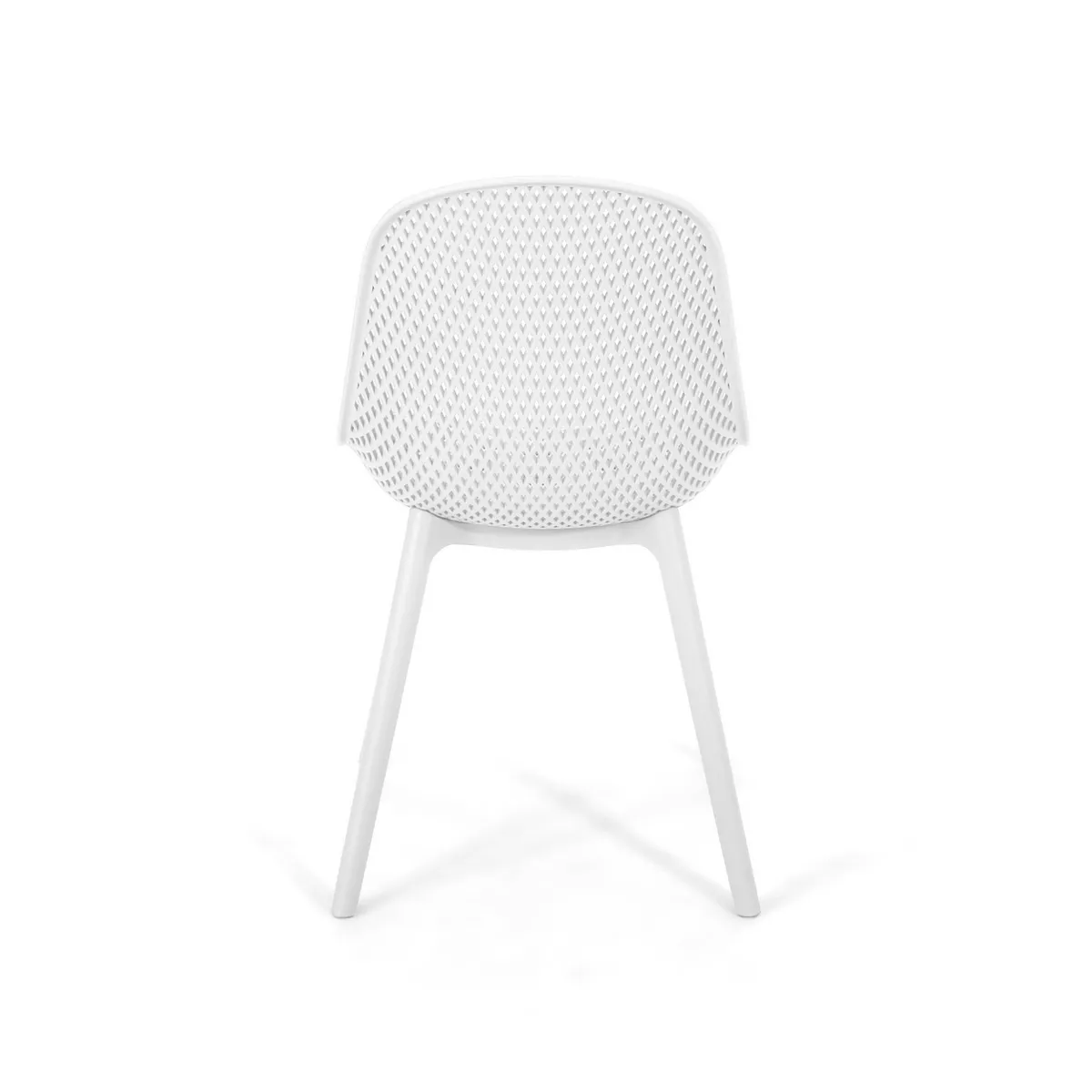 Posey 2pk Resin Modern Dining Chairs - White - Christopher Knight Home