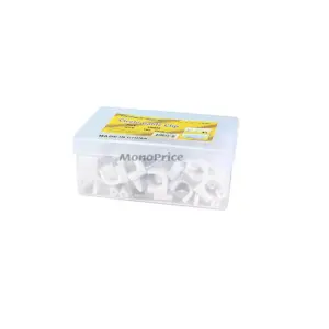 Monoprice Circle Cable Clips with Steel Nail, 10mm, 100 pcs/pack