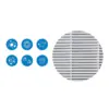 Blueair 500/600 series Particle Air Control Filter Kit White