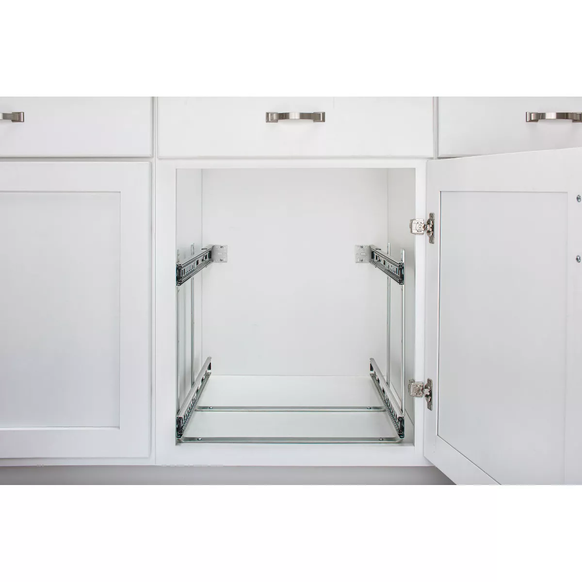 Rev-A-Shelf 5CW2-1222-CR 12-Inch 2-Tier Pots and Pans Cookware Cabinet Organizer
