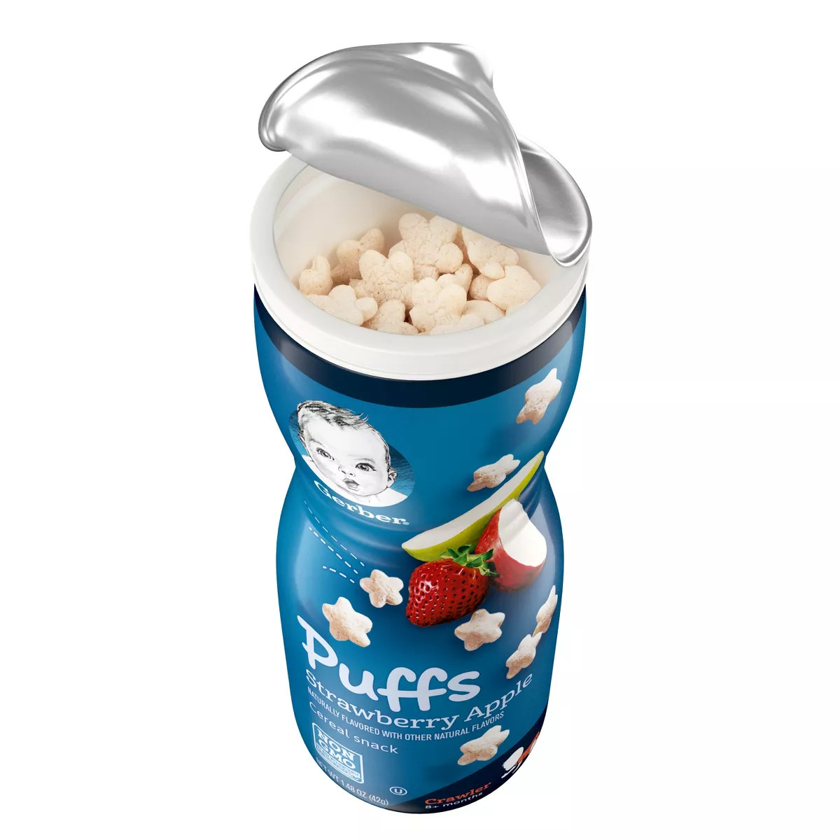 Gerber Strawberry Apple Baby Puffs - 1.48oz