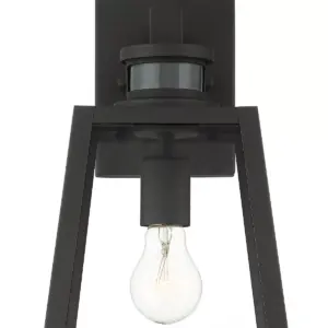 John Timberland Modern Industrial Outdoor Wall Light Fixture Black 14 3/4