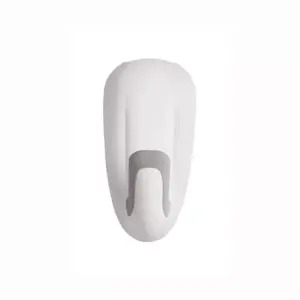 Command 1 Hook 2 Strips Large Sized Bathroom Decorative Hook with Water Resistant Strips White