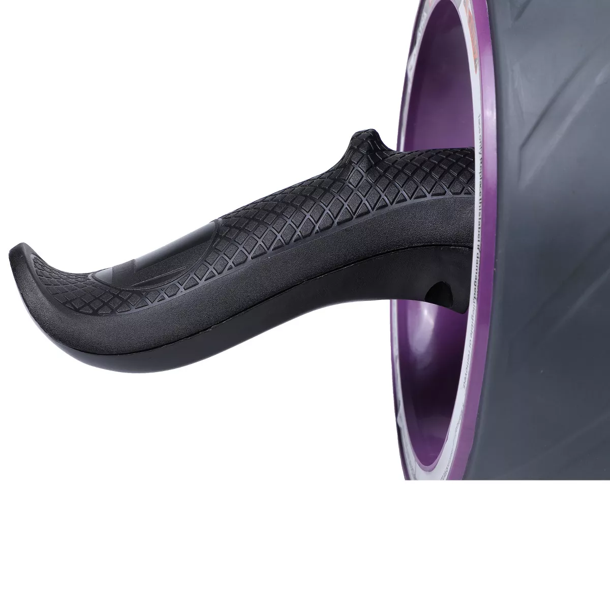 HolaHatha Portable Exercise Abdominal Core Building Workout Stainless Steel Non Slip Ab Roller Wheel with Knee Pad for Home Gym Fitness, Purple
