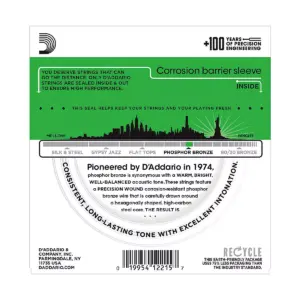D'Addario EJ18 PB Heavy Acoustic Guitar Strings Set