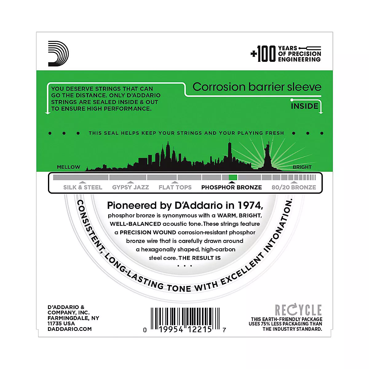 D'Addario EJ18 PB Heavy Acoustic Guitar Strings Set