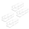mDesign Plastic Kitchen Tea Bag Organizer Storage Caddy Holder, 4 Pack - Clear