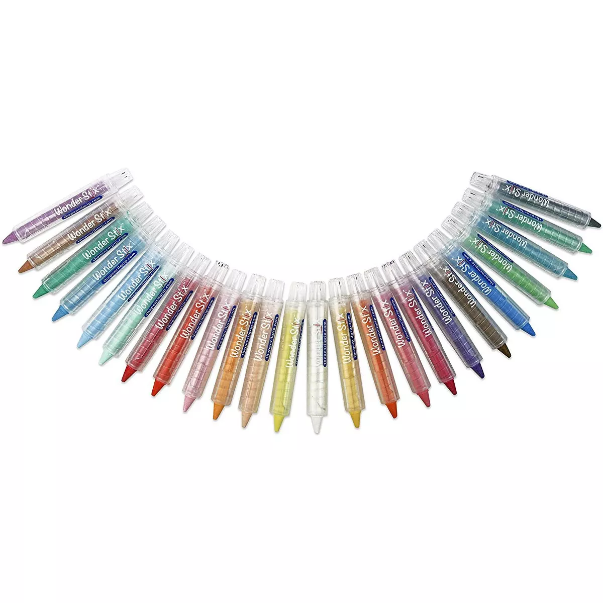 Wonder Stix Write on Anything All Surface Washable Crayons, 24 Assorted Colors