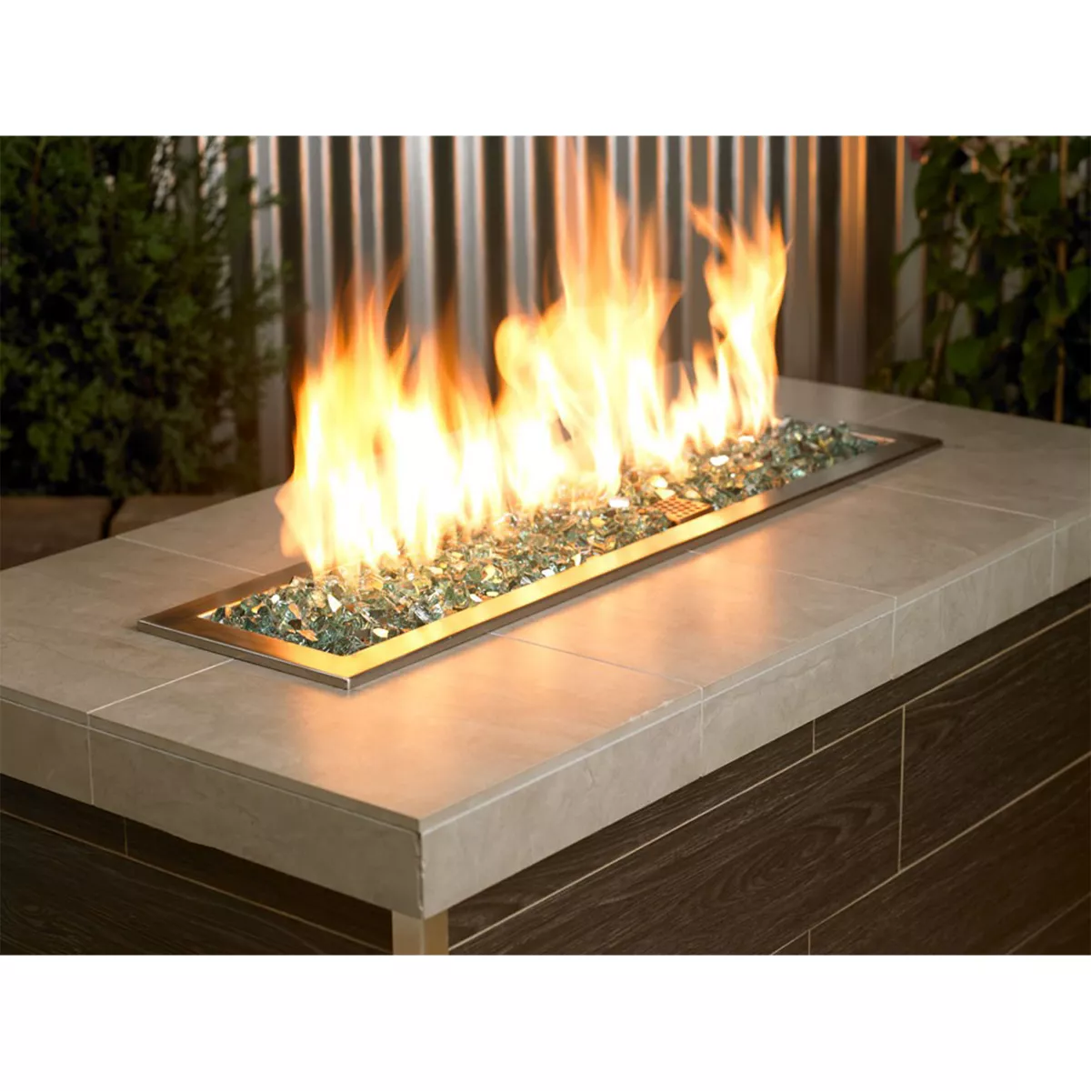 American Fireglass 10 LB Bag 1/2 Inch Reflective Fireplace & Firepit Fire Glass, Evergreen