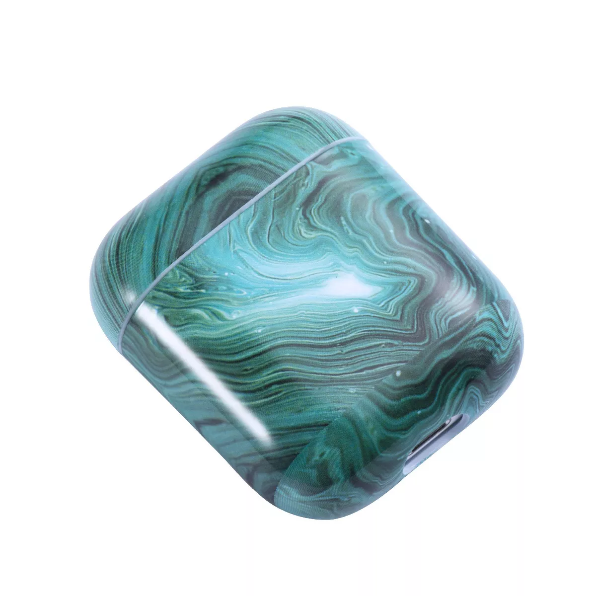 Insten Marble Case for Airpods 1 & 2, Glossy Pattern Soft TPU Skin Cover Charging Case, Green