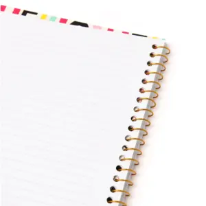 Hello! Spiral Notebook 1 Subject Gold Foil - Roobee
