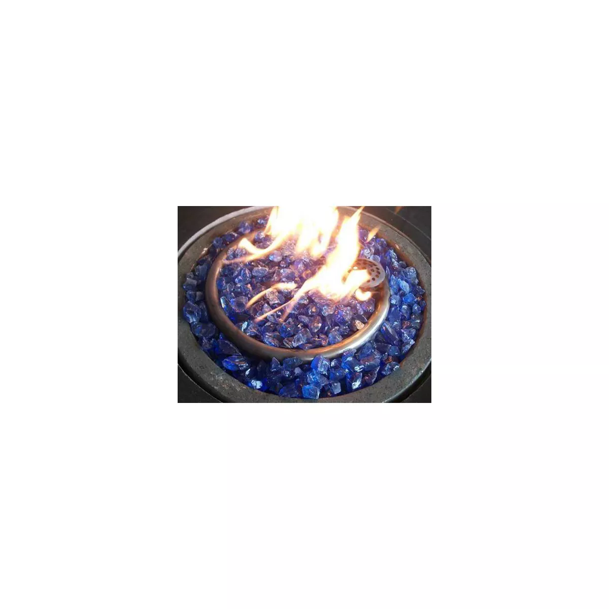 Recycled Fire Pit Fire Glass - Ocean Blue - AZ Patio Heaters