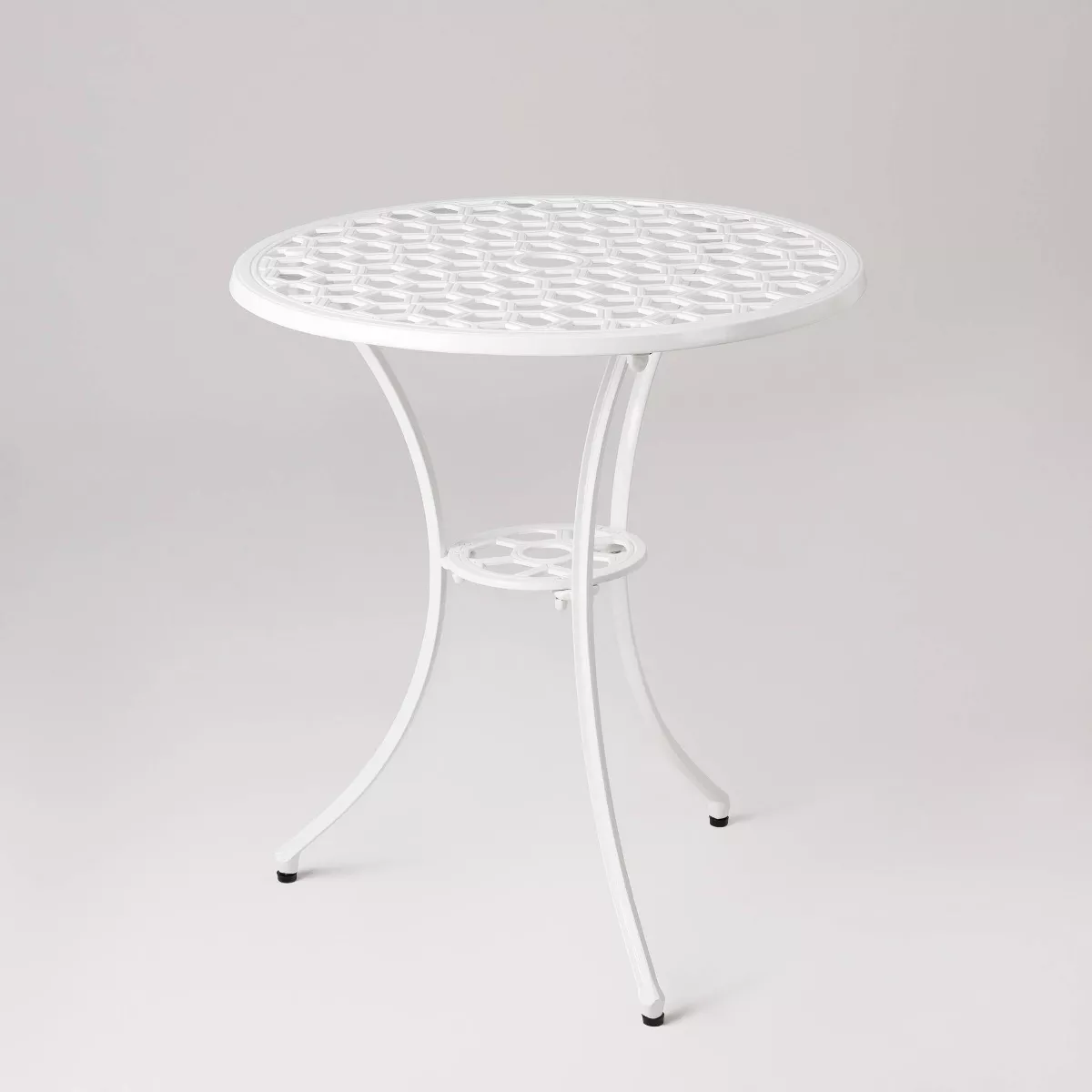 Vashon 3pc Aluminum Bistro Set - White - Balkene Home