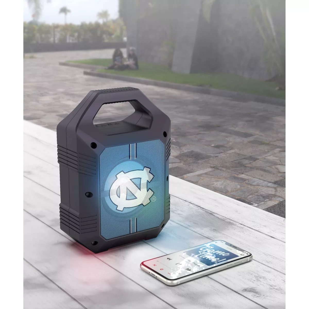 NCAA North Carolina Tar Heels Bluetooth Speaker with LED Lights