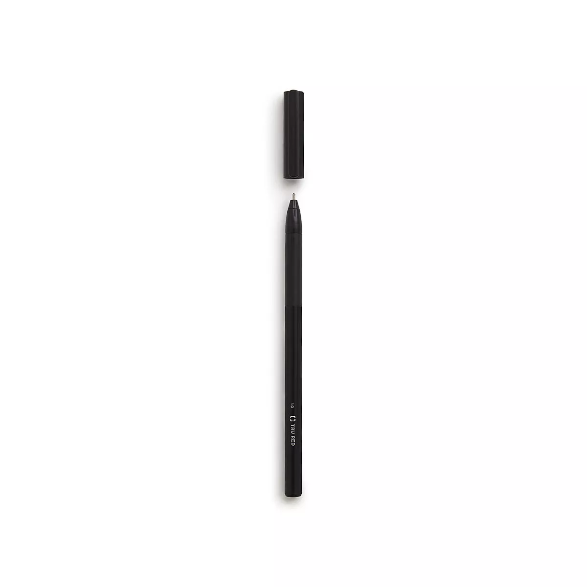 TRU RED Ballpoint Gripped Pen Med Point 1.0mm Blk TR52867