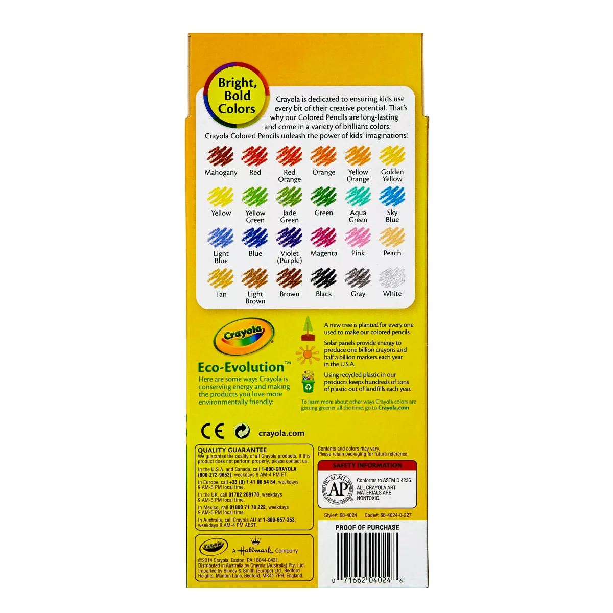 Crayola 24ct Pre-Sharpened Colored Pencils