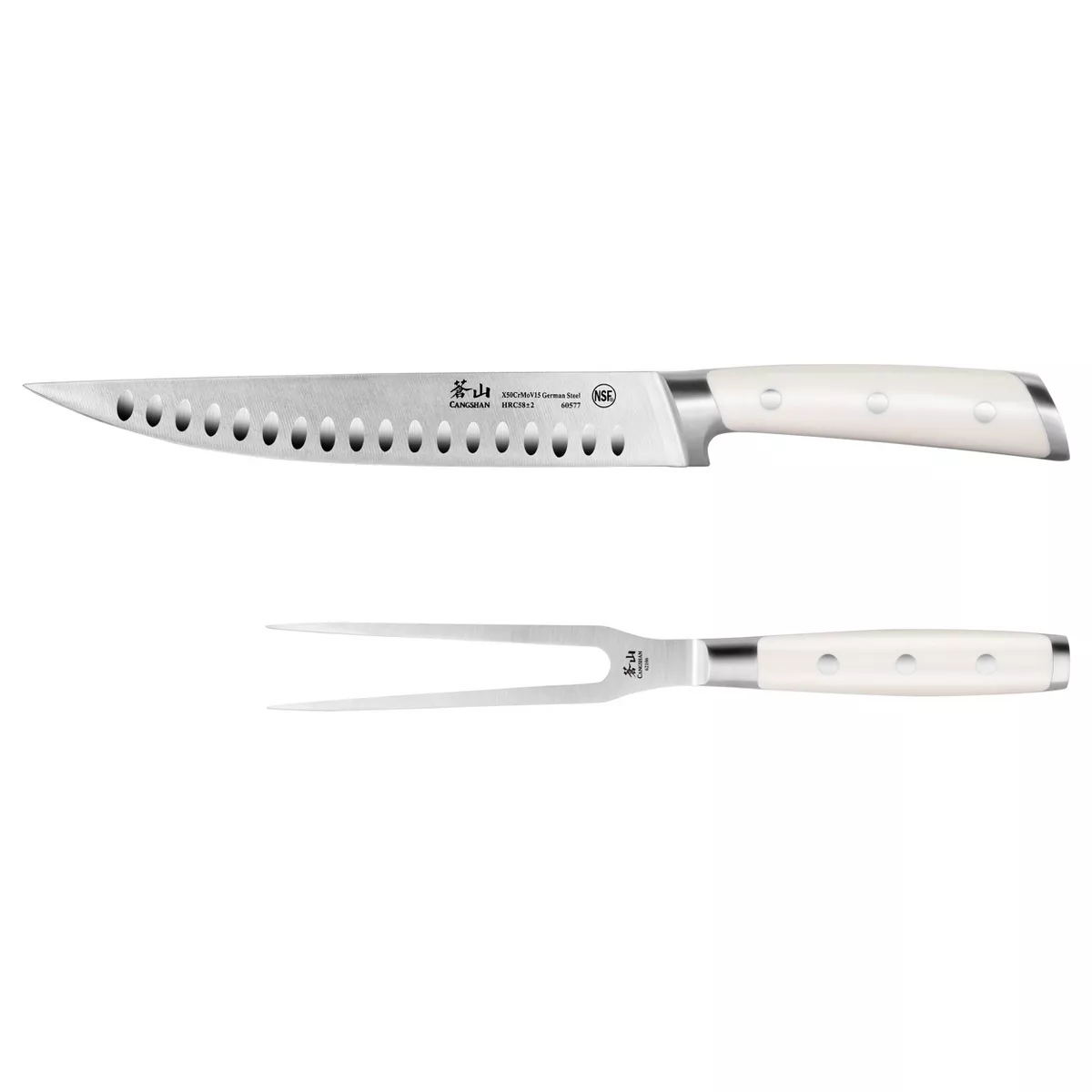 Cangshan Cutlery S1 Series 2pc Carving Set 9" Carving Knife and 6" Carving Fork