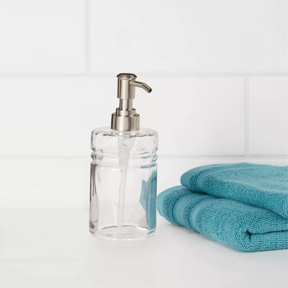 Frosted Soap Pump Clear - Threshold™