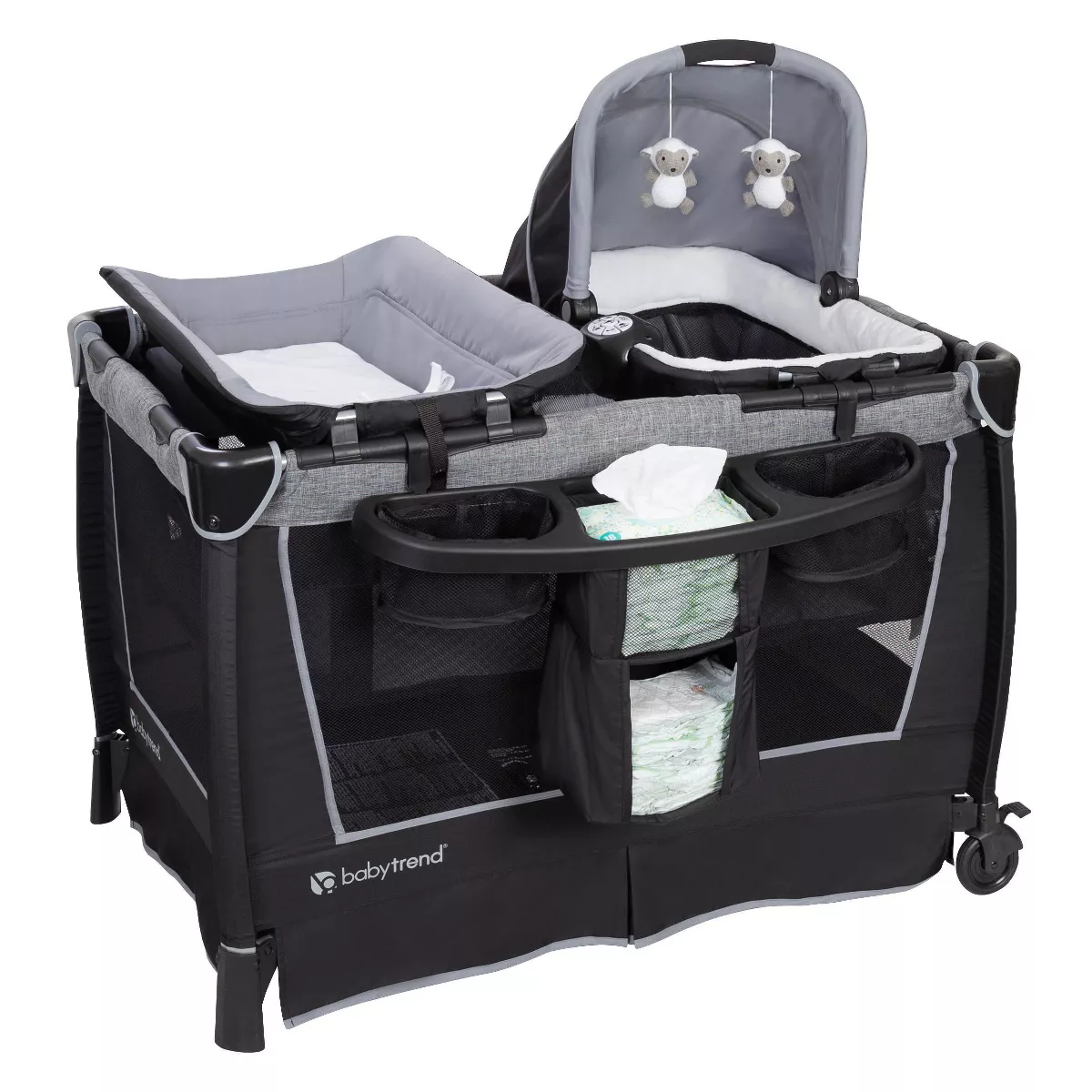 Baby Trend Retreat Twins Nursery Center - Quarry