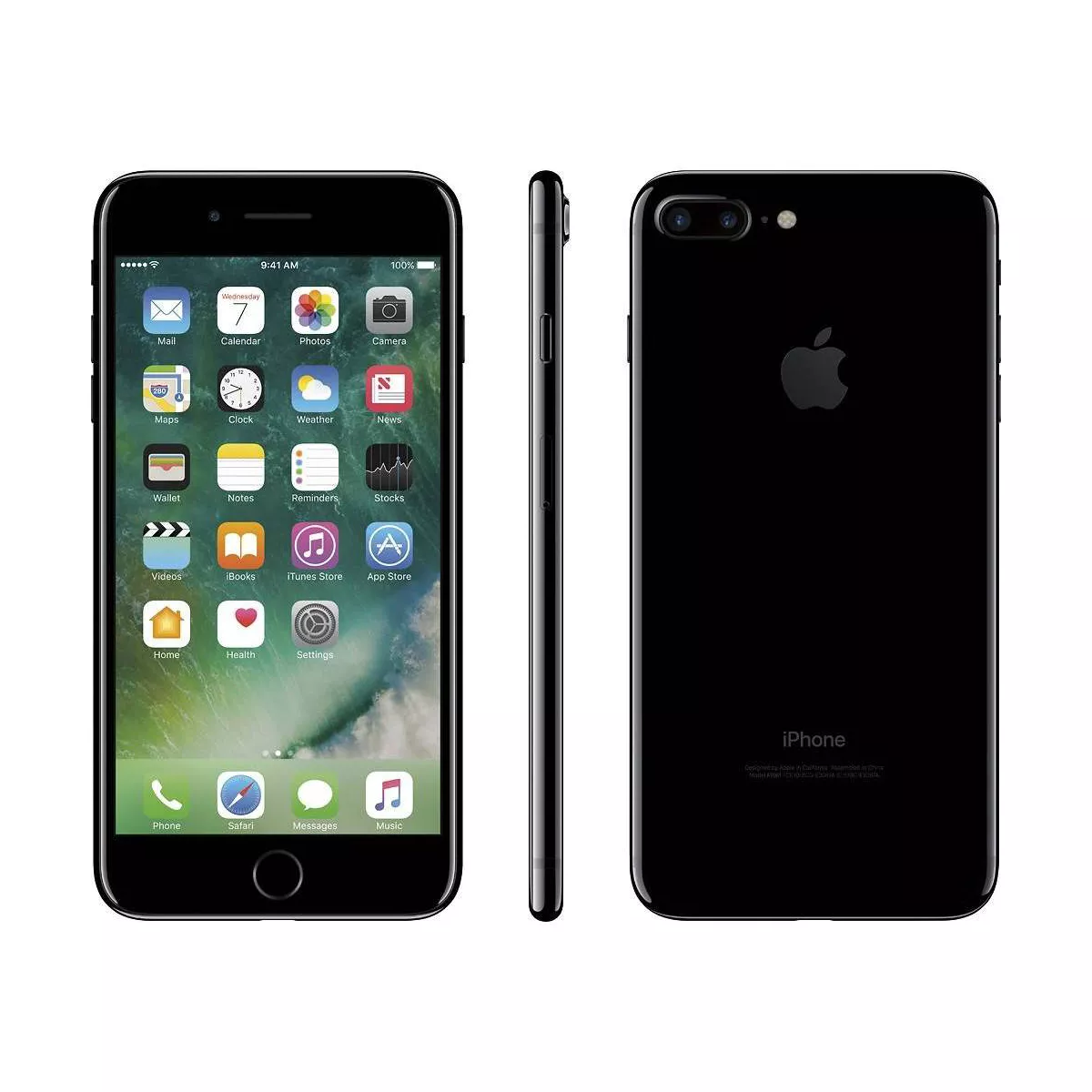 Apple iPhone Unlocked 7 Plus Pre-Owned (256GB) GSM Phone - Jet Black