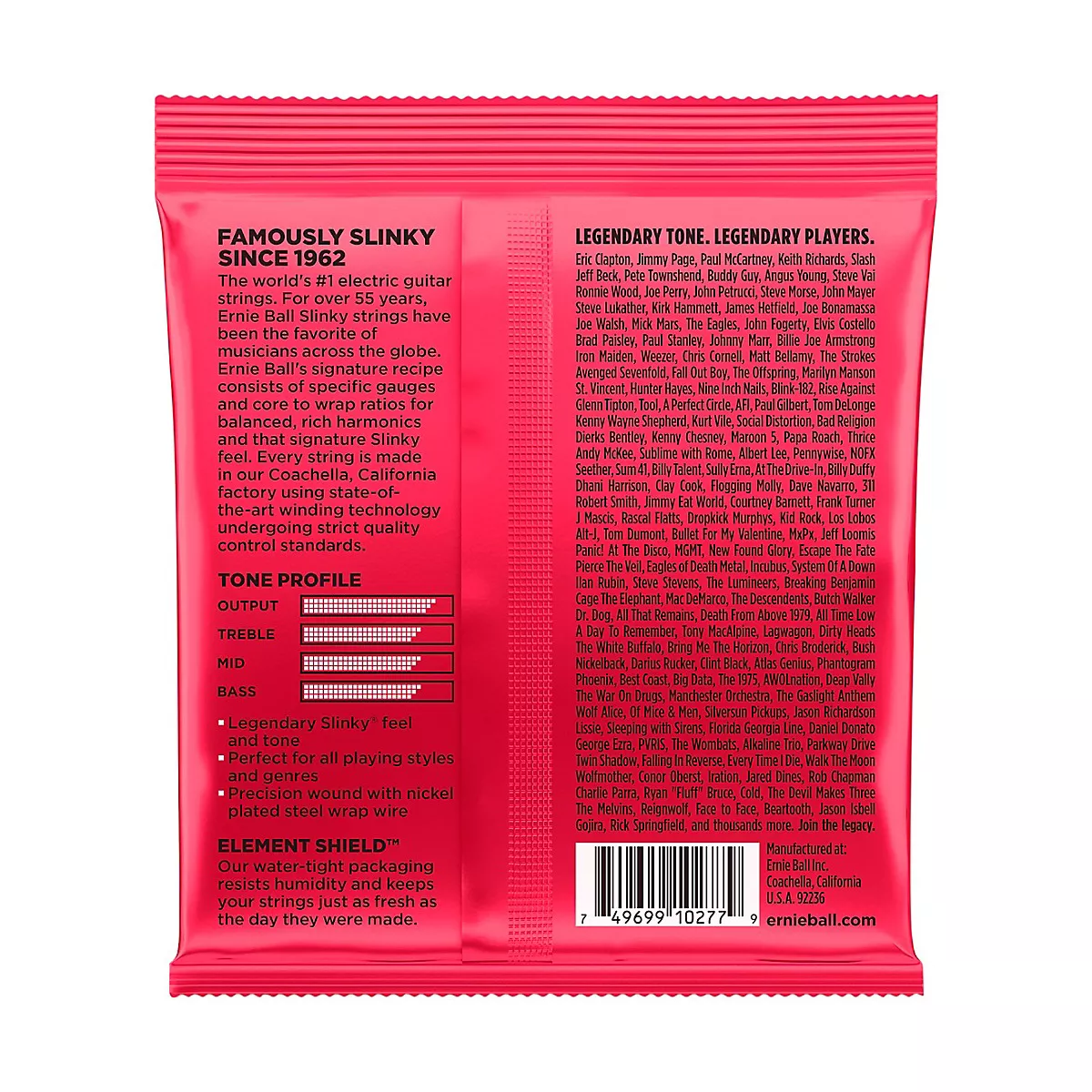 Ernie Ball Burly Slinky Nickel Wound Electric Guitar Strings (11-52)