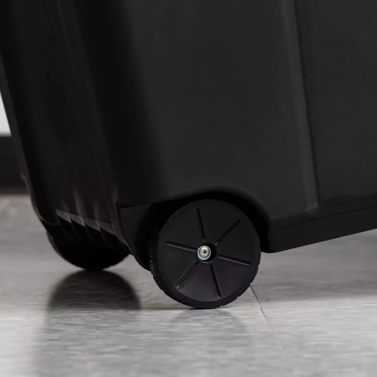 IRIS 2pk 169qt Store-It-All Rolling Storage Tote with Handle Black