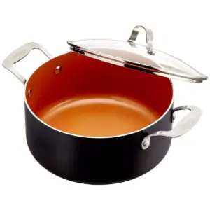 Gotham Steel Ti-cerama 5qt Pot with Lid