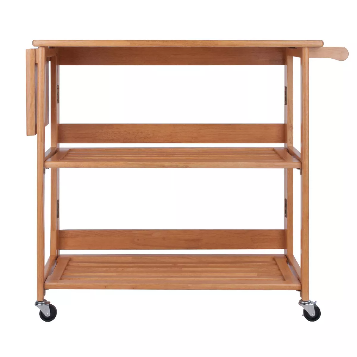 Foldable Cart Wood/Light Oak - Winsome