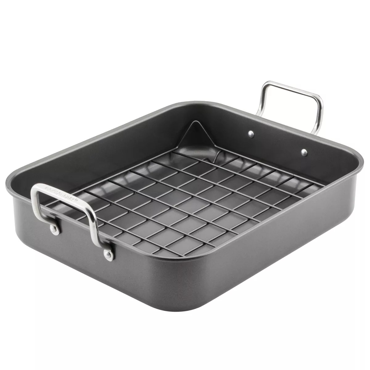 Rachael Ray 16" x 13" Roaster with Dual-Height Rack
