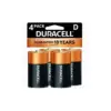 Duracell Coppertop D Batteries - 4 Pack Alkaline Battery