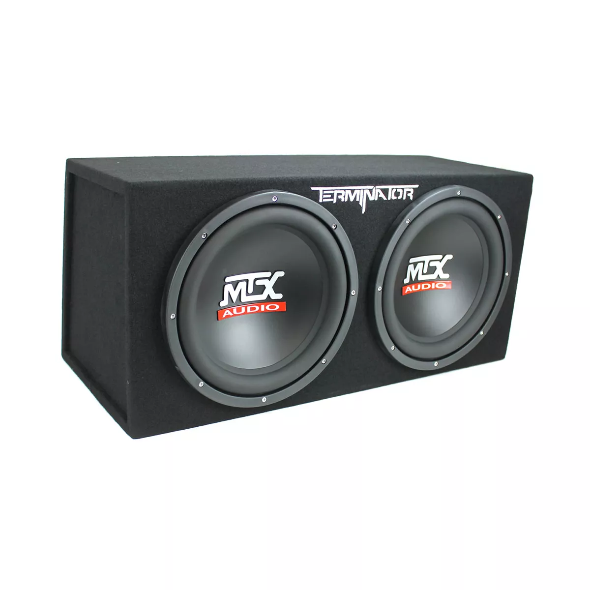 MTX TNP212D2 12" 1200 Watt 4 Ohm Dual Loaded Car Audio Subwoofer Package with Sub Enclosure, Planet 1500W Monoblock A/B Amplifier & 8 Gauge Wiring Kit